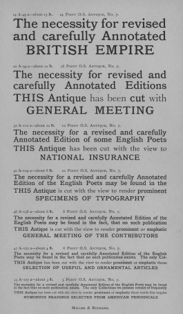 Yale School of Art, Type Design