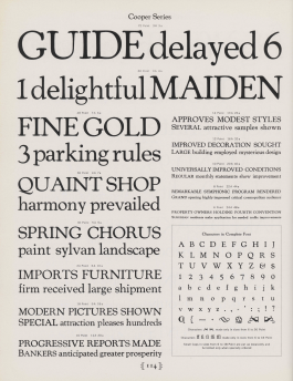 Yale School of Art, Type Design
