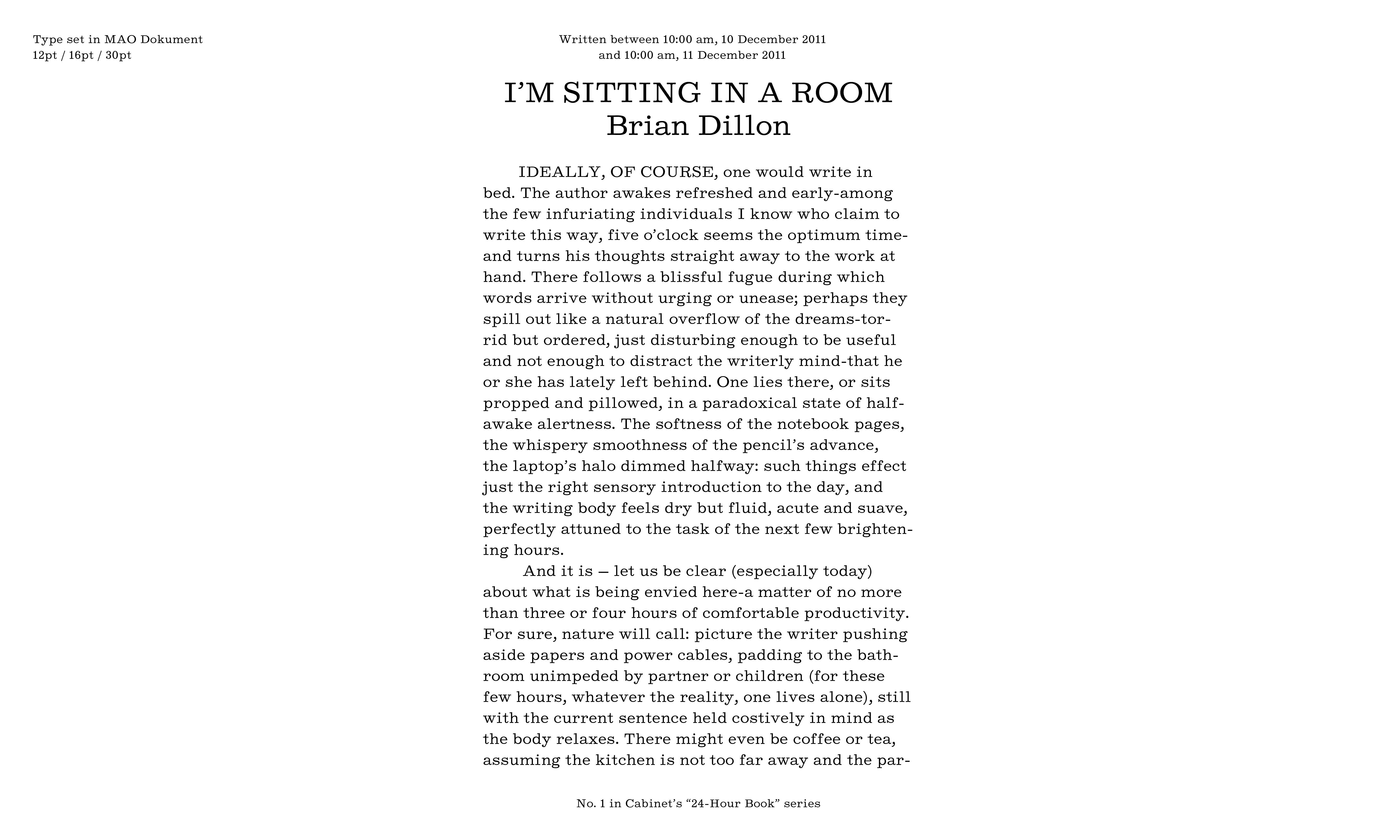 Yale School of Art, Type Design