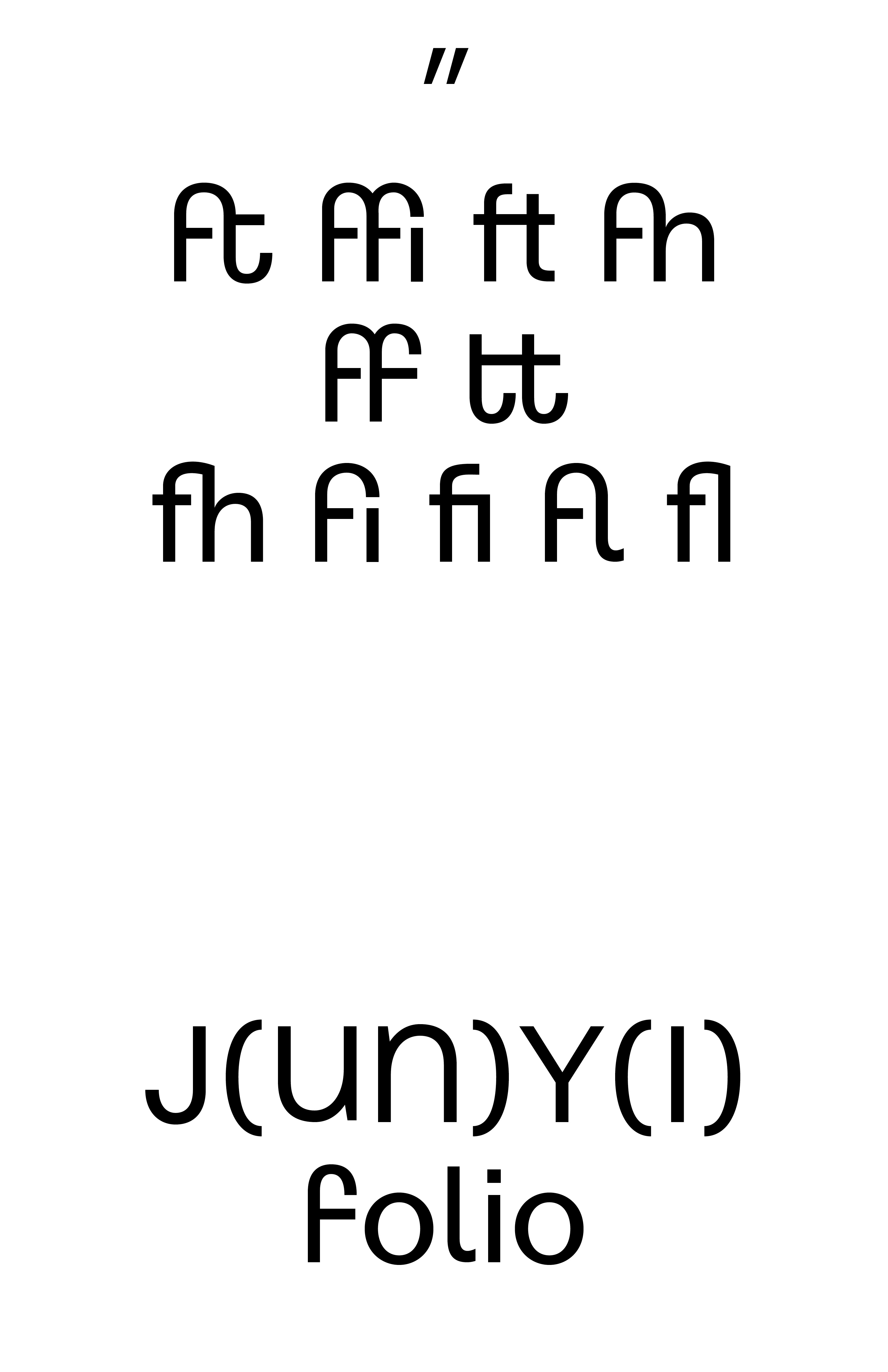 Yale School of Art, Type Design