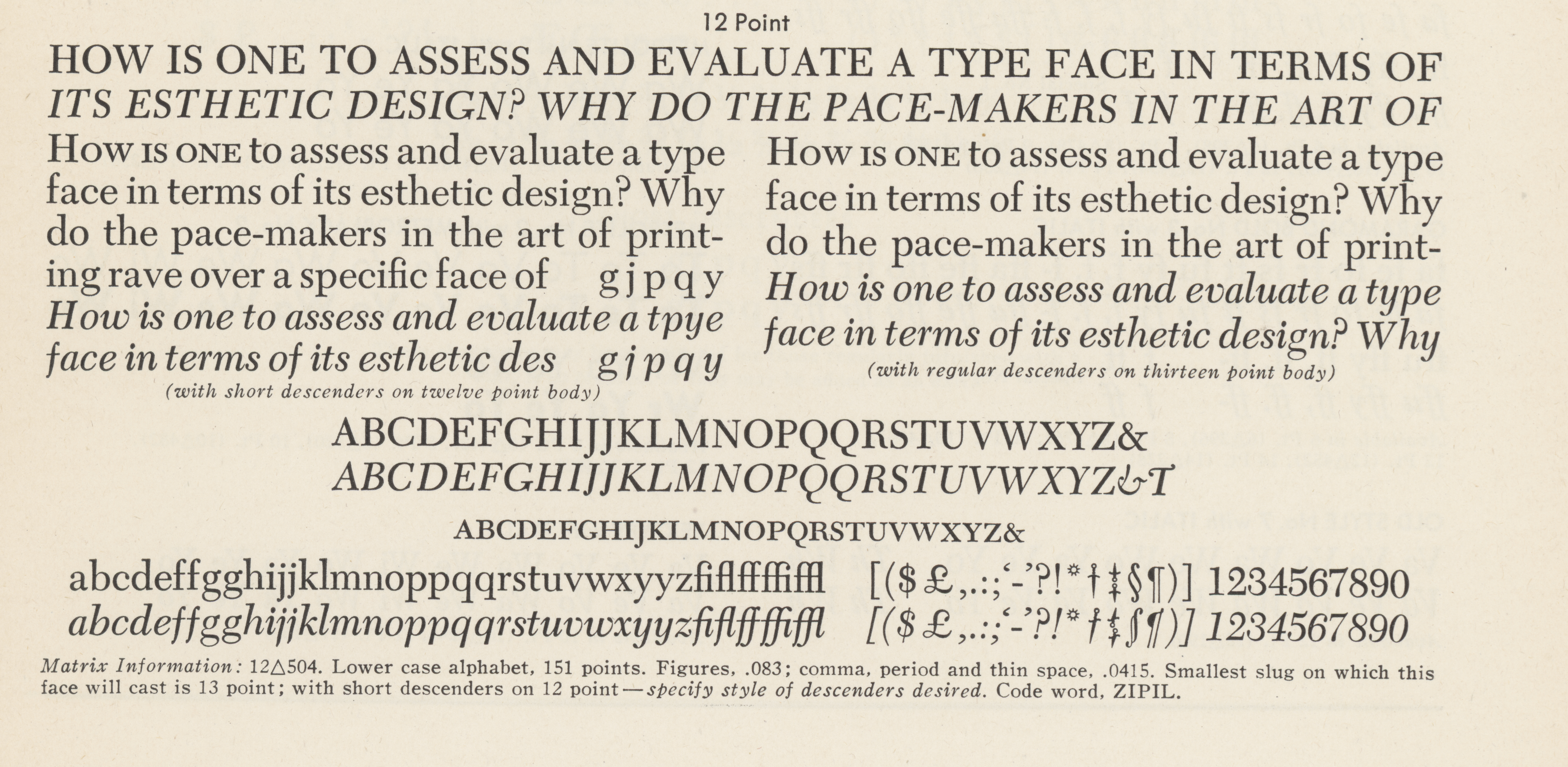 Yale School of Art, Type Design