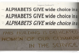 Yale School of Art, Type Design