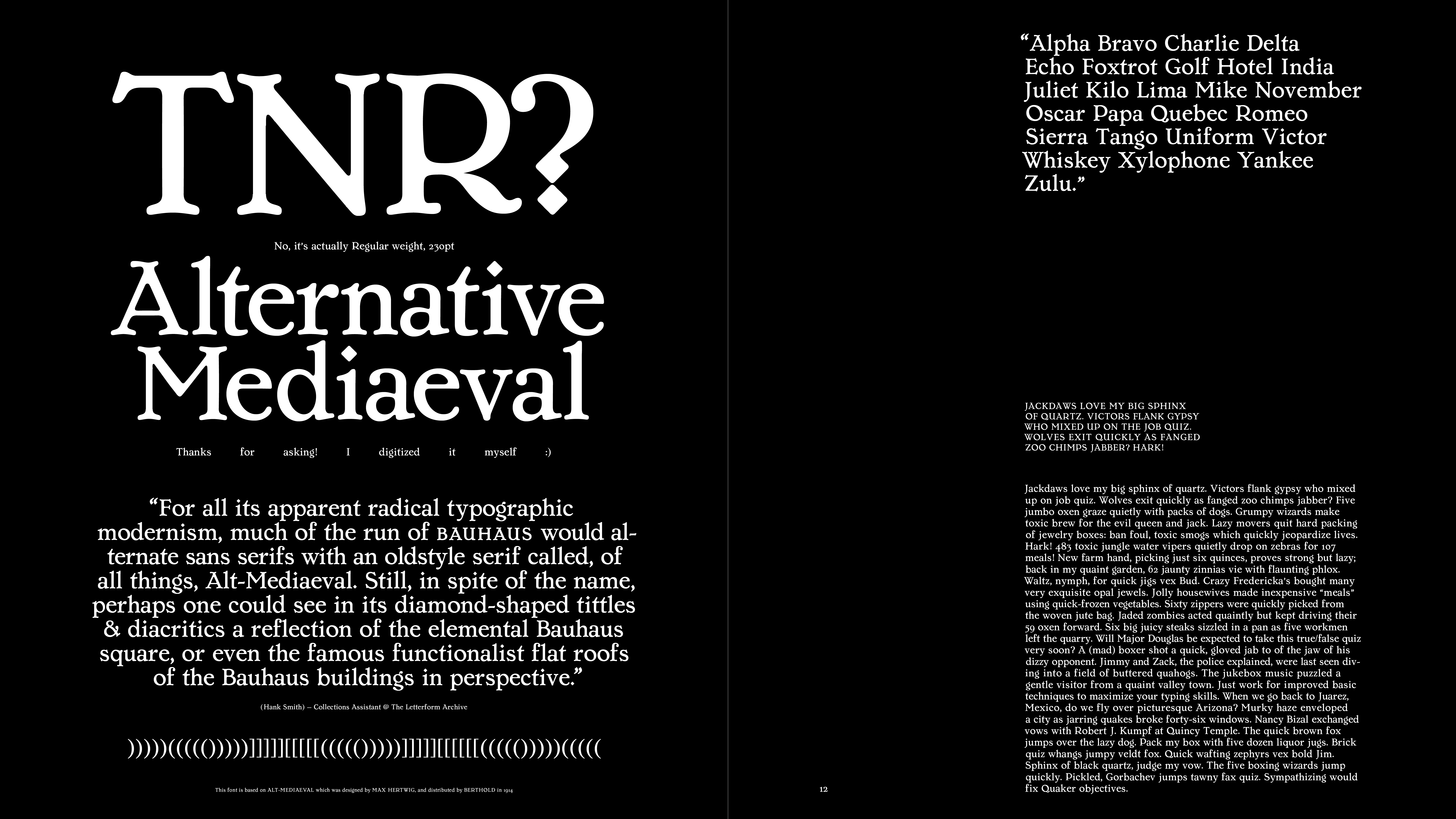 Yale School of Art, Type Design