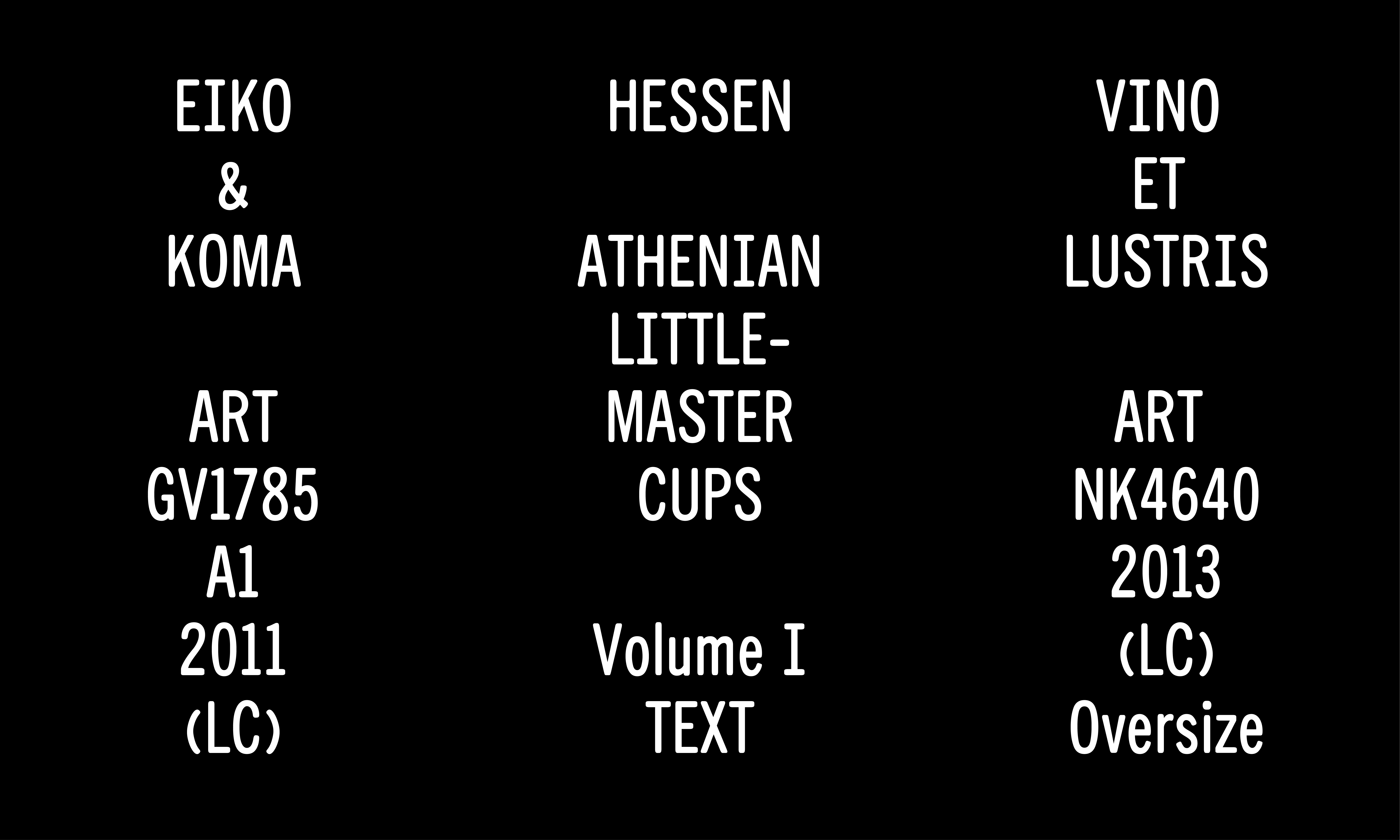 Yale School of Art, Type Design